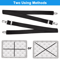 Adjustable Bed Fitted Sheet Straps Suspenders Belt With Gripper Fastener Clips HeavyDuty Elastic Ma 0