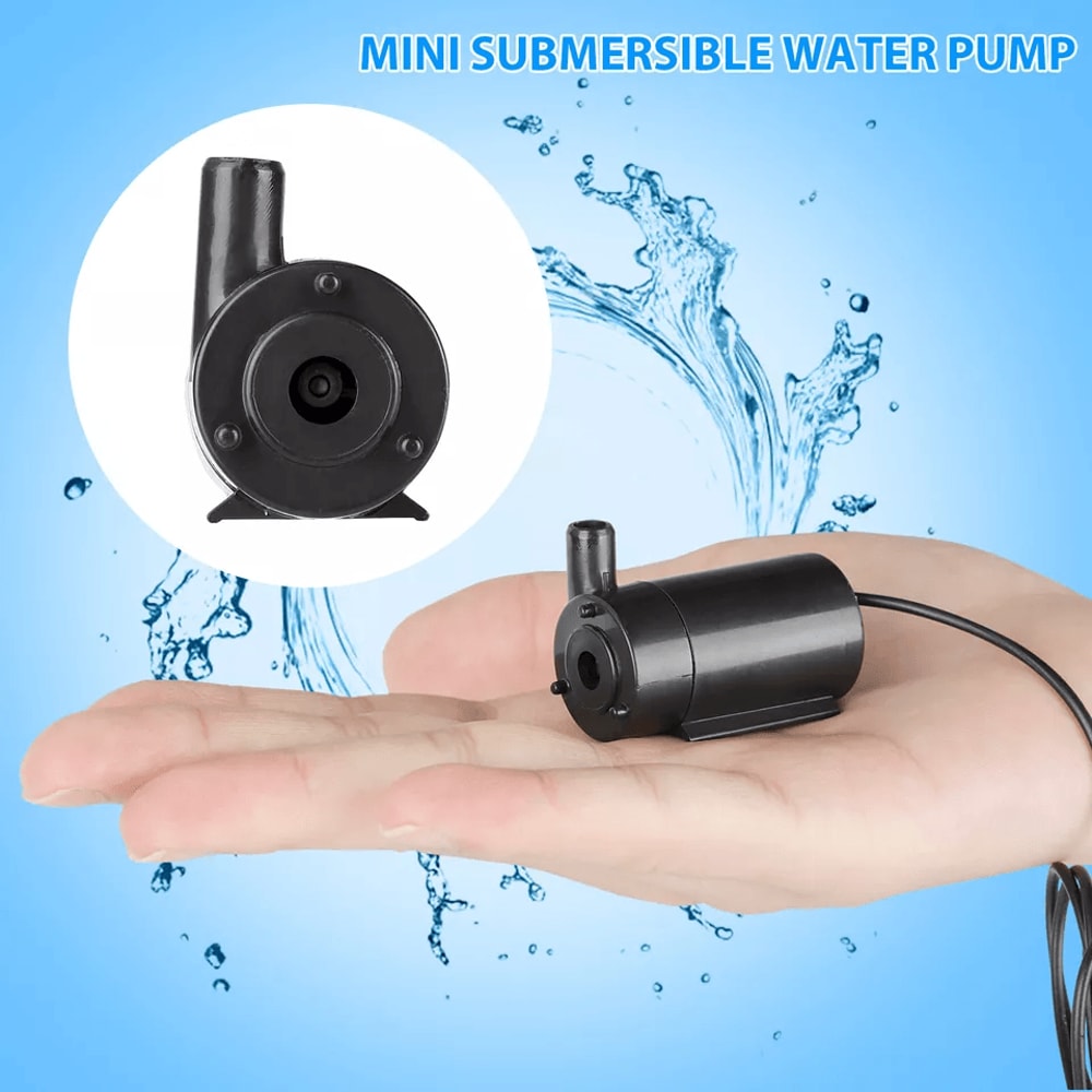 Mini Submersible Water Pump Quiet Motor For Home Fountain Pond Use 2