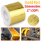 Gold Intake Heat Reflective Tape Wrap High Temp SelfAdhesive Insulation 0