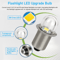 3V White LED Flashlight Bulb Upgrade For C And D Cell Model PR Flange Flashlights Torch Lamp Replac 3