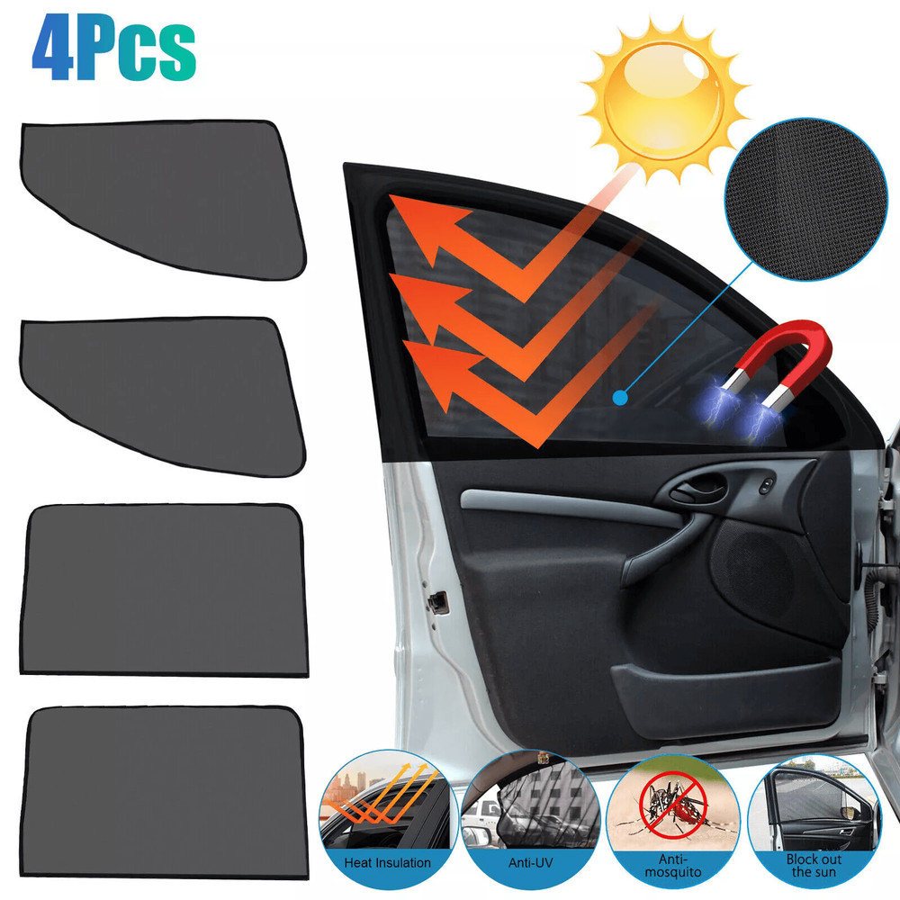 Magnetic Mesh Car Sun Shade UV Block Visor Cover For Side Window Protection 0