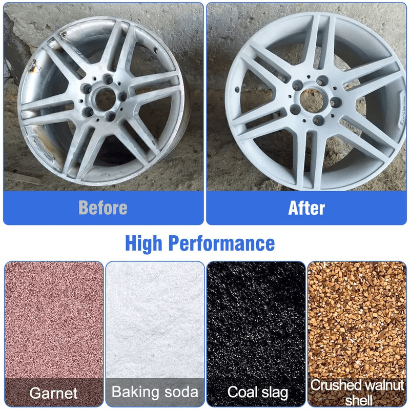 Portable Air Sandblasting Gun Handheld Sand Blaster For Paint Rust Removal 3