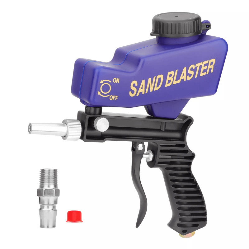 Portable Air Sandblasting Gun Handheld Sand Blaster For Paint Rust Removal 0