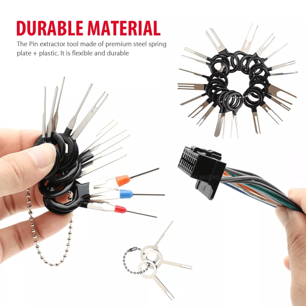 Automotive Terminal Removal Tool Kit Wire Connector Extractor Pin Puller Set For Car Electrical Ma 4