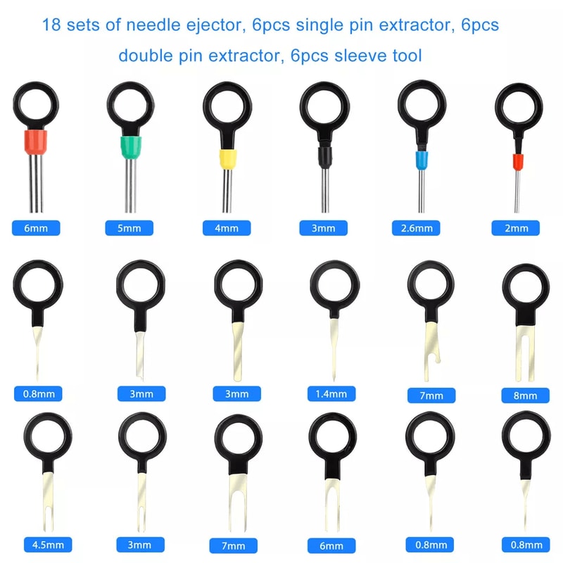 Automotive Terminal Removal Tool Kit Wire Connector Extractor Pin Puller Set For Car Electrical Ma 3
