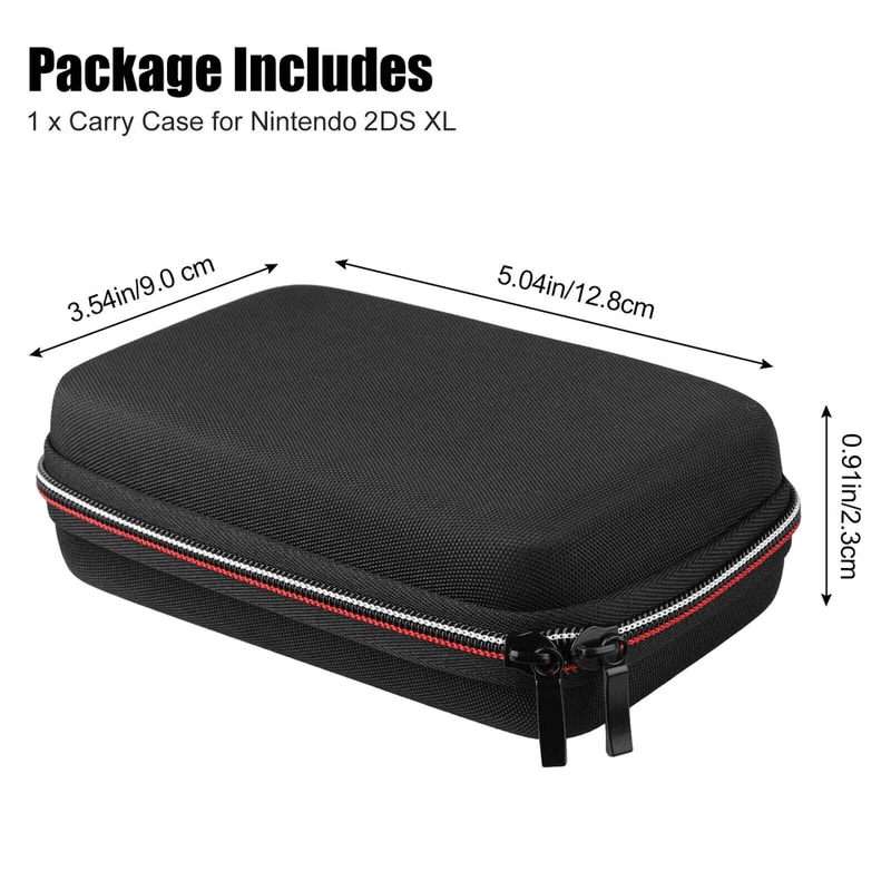 Portable Carry Travel Case Game Card Holder Storage Bag For Nintendo XL Console And Accessories Sho 4