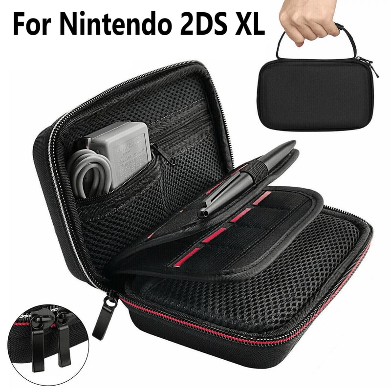 Portable Carry Travel Case Game Card Holder Storage Bag For Nintendo XL Console And Accessories Sho 0