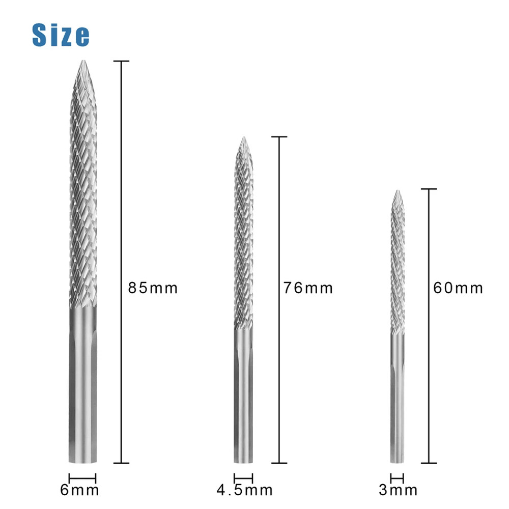 Tire Repair Carbide Burr Drill Bit Cutter Tyre Patch Plug Tool Kit For Efficient Tire Puncture Fix 6