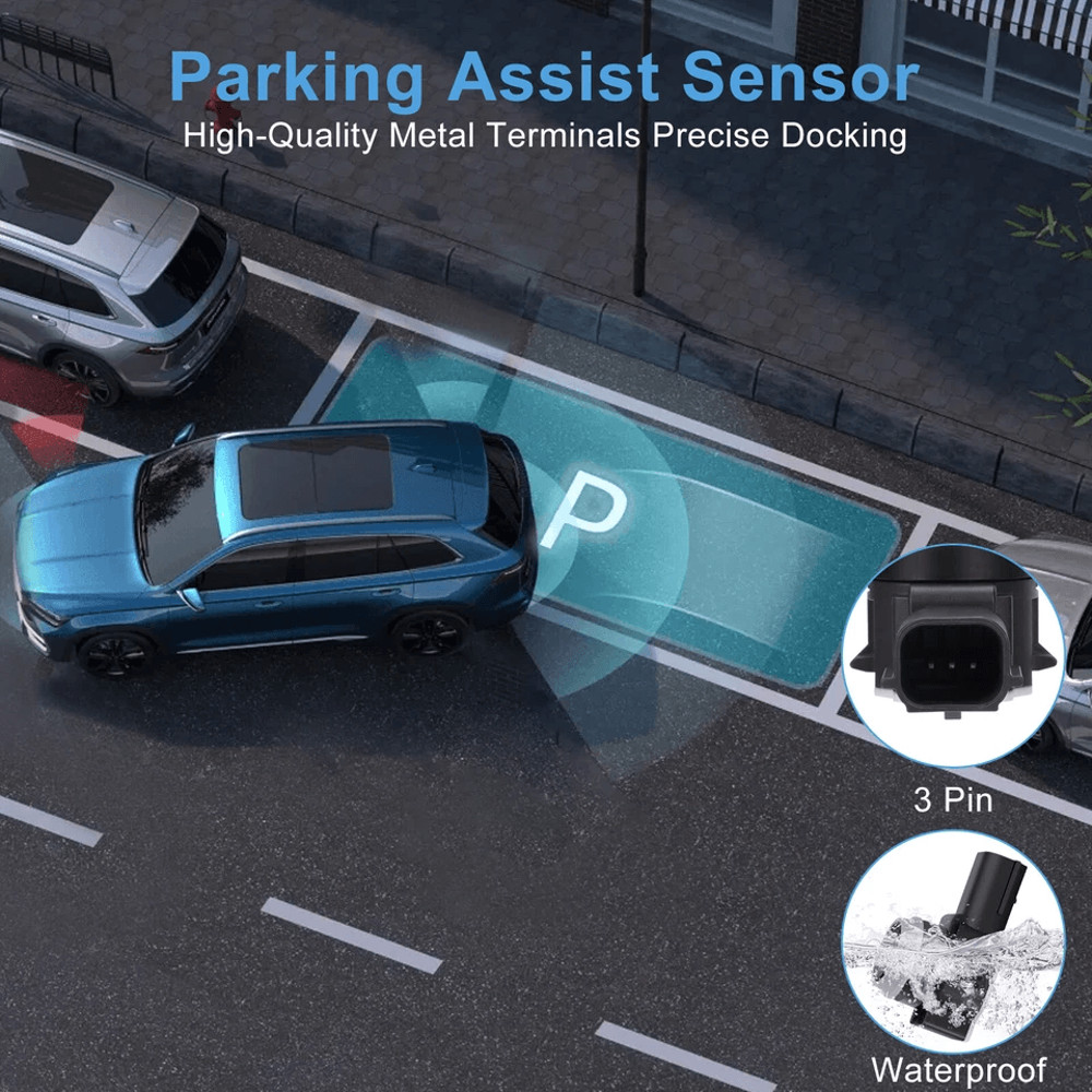 PDC Reverse Aid Backup Parking Assist Sensors For Chevy Buick Cadillac GMC High Sensitivity Replace 2