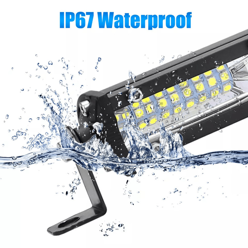 LED Work Light Bar Combo Spot Flood Driving Lamp For SUV ATV Boat Off Road 2