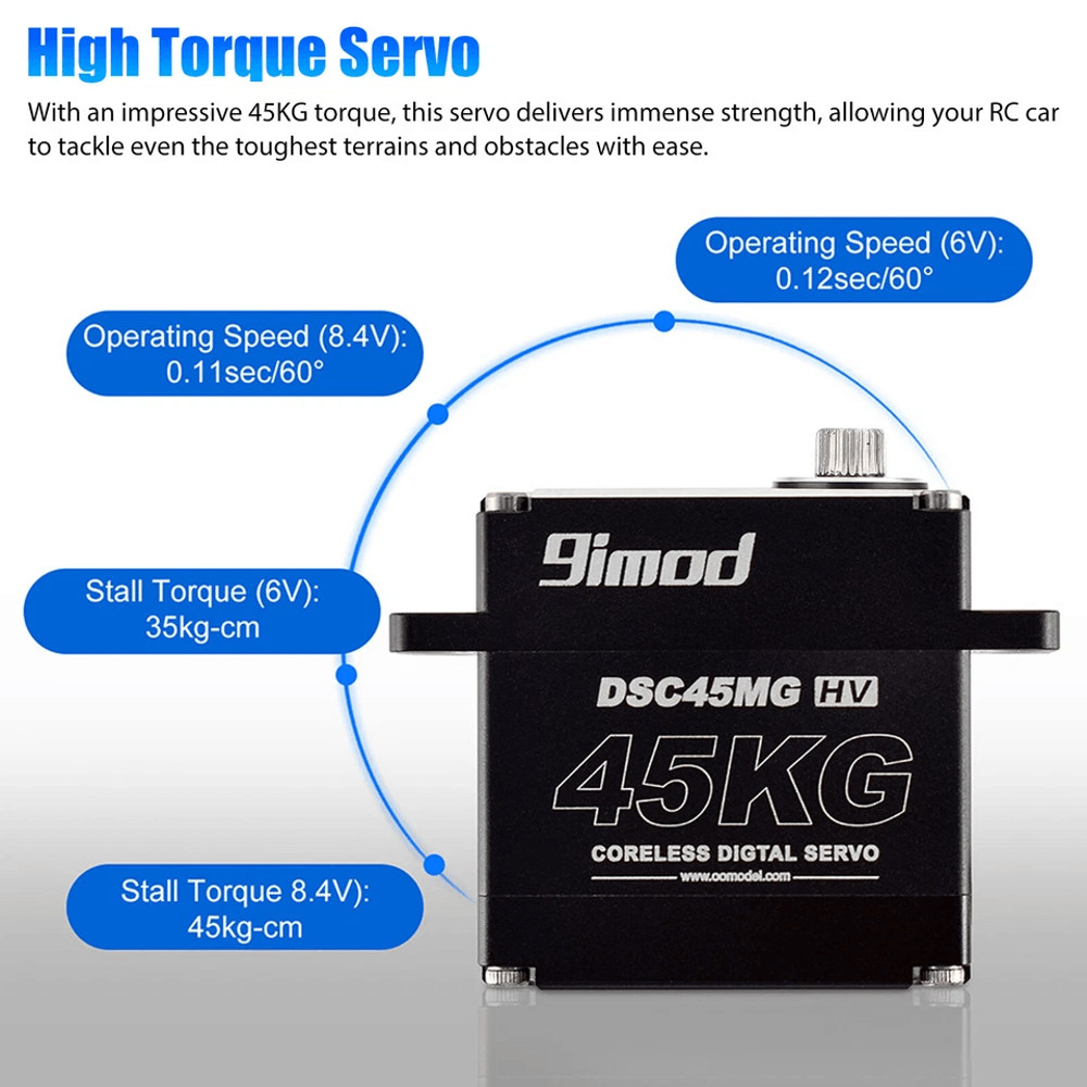 Metal Gear Digital Servo Waterproof High Torque Speed Coreless Motor For RC Car Truck Crawler 3