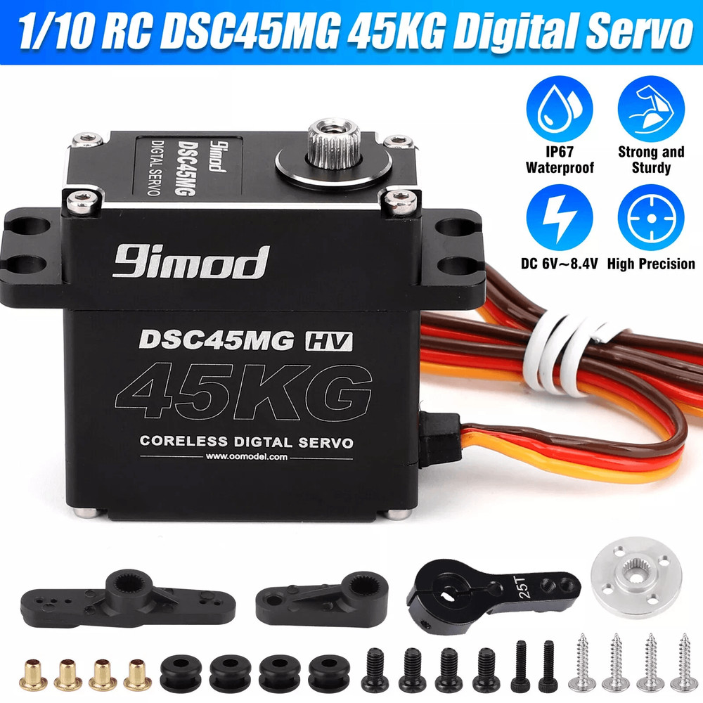 Metal Gear Digital Servo Waterproof High Torque Speed Coreless Motor For RC Car Truck Crawler 0