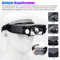 LED Head Magnifying Glass With Adjustable Headband Visor Magnifier For Reading Sewing Electronics R 2