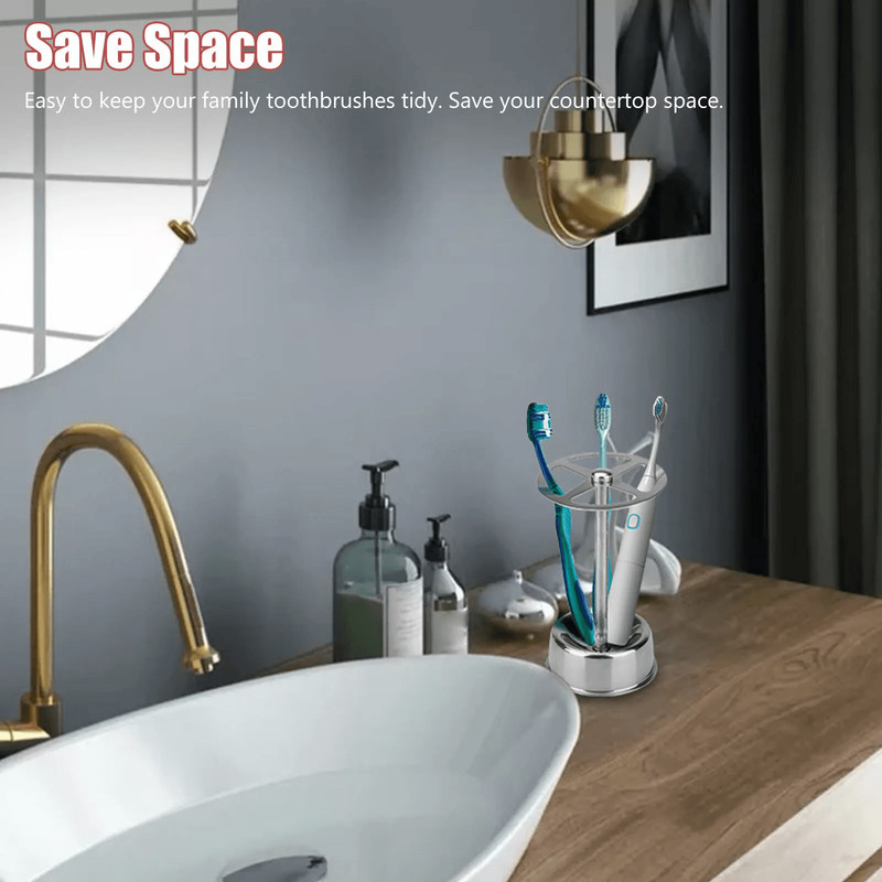 Stainless Steel Toothbrush Holder Stand Rack For Bathroom Kitchen 1
