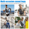 Mens Sling Crossbody Bag With USB Charging Port Waterproof AntiTheft Chest Pack Shoulder Backpack F 6