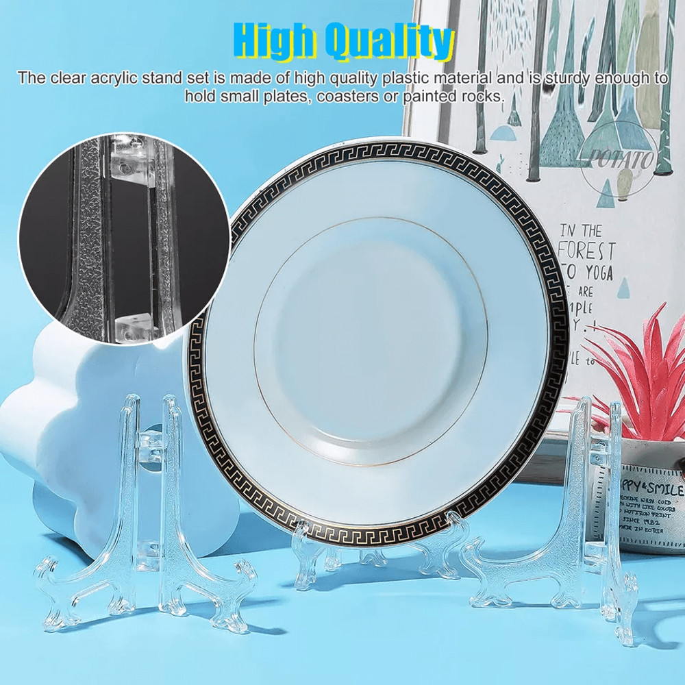 Foldable Easel Display Stand For Plates Picture Frames Cards  Photos 2