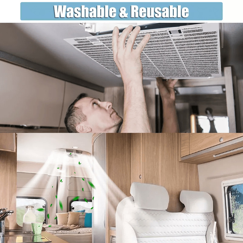 Replacement RV AC Vent Grill Cover With Filters Fits Air Conditioner Easy Install For Camper Or Mot 4