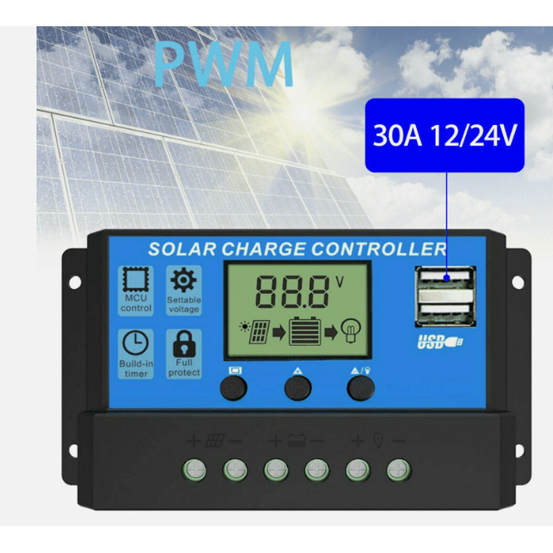 MPPT Solar Charge Controller Auto Focus Tracking Regulator With LCD Display For Solar Panel System  5