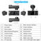 HD 1080P Car Dash Camera With Night Vision Front Rear Inside DVR 5
