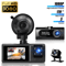 HD 1080P Car Dash Camera With Night Vision Front Rear Inside DVR 0