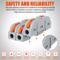 Electric Wire Cable Connectors Reusable Spring Lever Terminal Block Kit 1