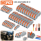 Electric Wire Cable Connectors Reusable Spring Lever Terminal Block Kit 0