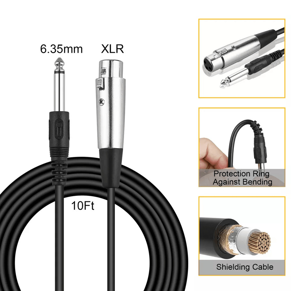 Professional Wired Cardioid Dynamic Microphone With OnOff Switch Handheld Mic For Singing Podcastin 3