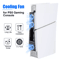 Cooling Fan Cooler External Accessories For PS5 Slim Console With USB LED 0
