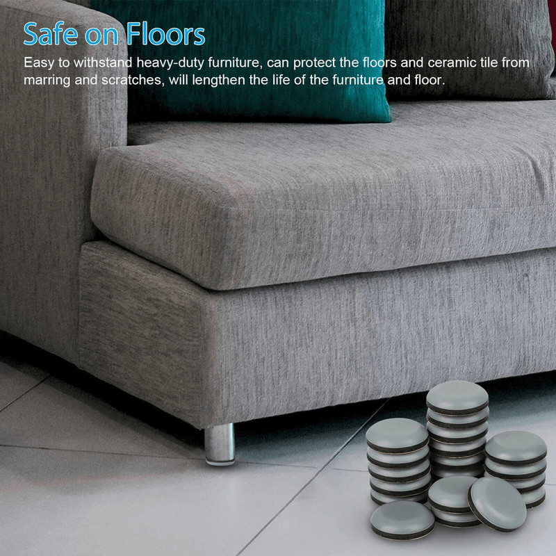SelfStick Chair Leg Protectors Adhesive Furniture Pads And Glides Sliders Heavy Duty Floor Scratch 2