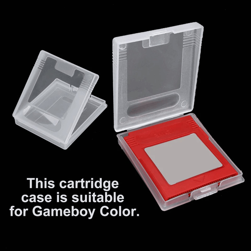 Dustproof Clear Game Cartridge Case For Nintendo Game Boy Color GBC Protective Storage Holder In Bu 5