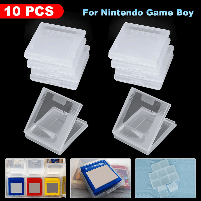 Dustproof Clear Game Cartridge Case For Nintendo Game Boy Color GBC Protective Storage Holder In Bu 0