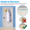 Stainless Steel Over Door Hooks Rack Hanger Bathroom Metal Organizer For Clothes Hats Coats Bags He 3