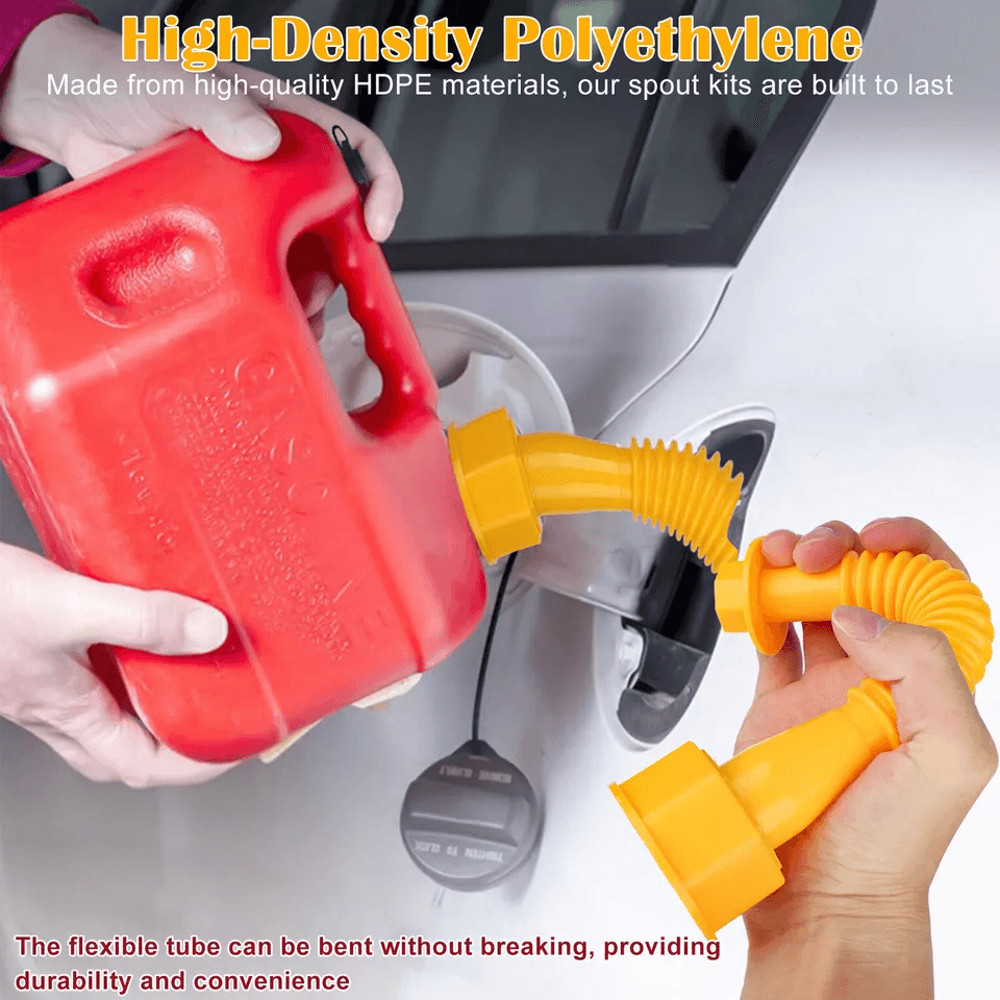 Flexible Gas Can Spout Nozzle Vent Kit Universal Replacement For Plastic Fuel Cans With Old Style C 1