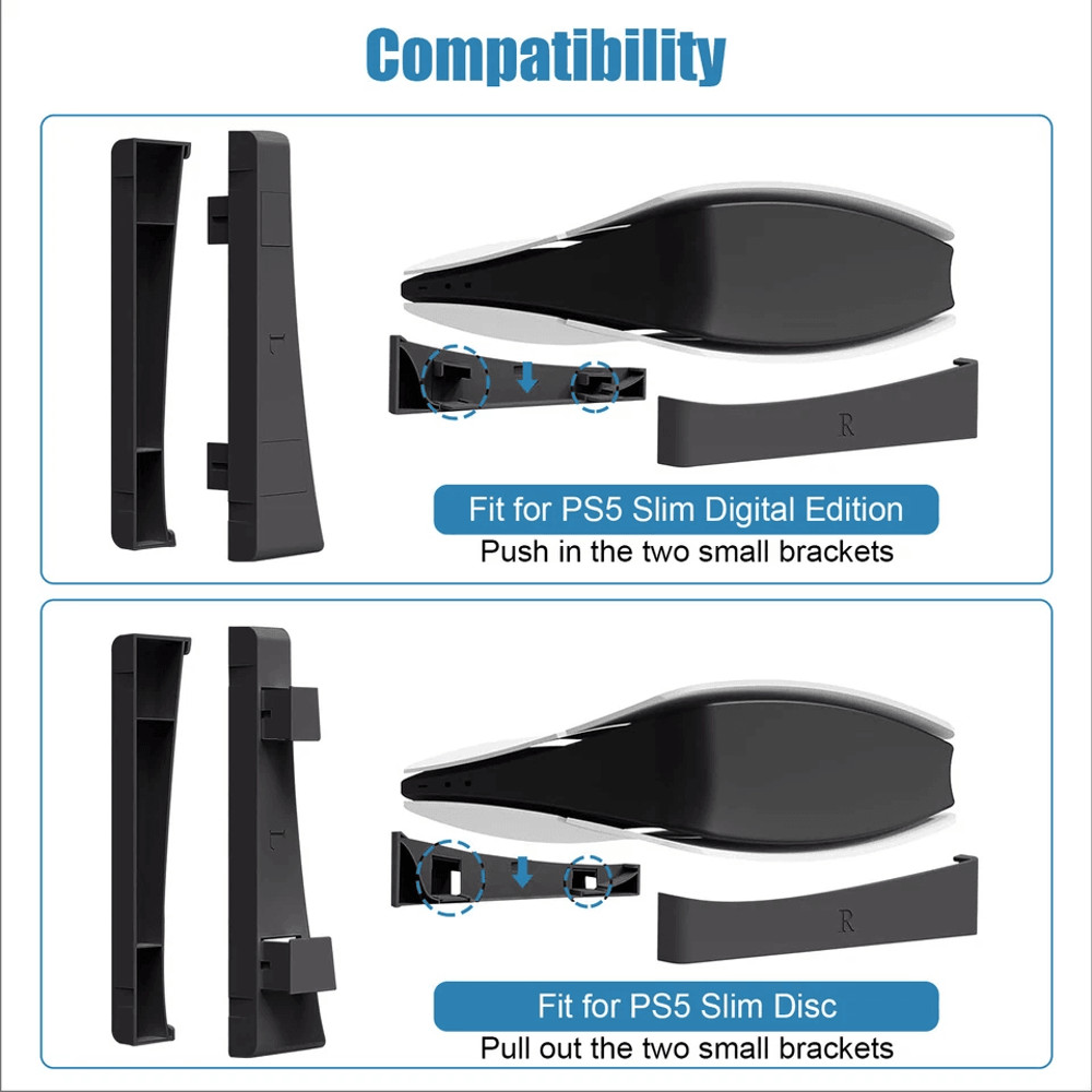 Slim Horizontal Stand Base Holder SlipResistant Accessories For Playstation Slim DigitalUltra With  1