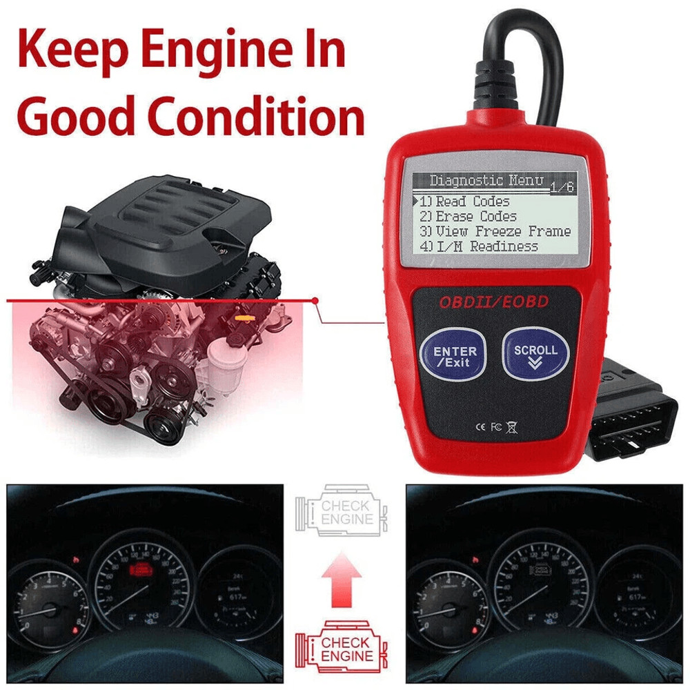 Automotive OBD2 Scanner Car Check Engine Code Reader And Fault Diagnostic Tool For All Vehicles 8