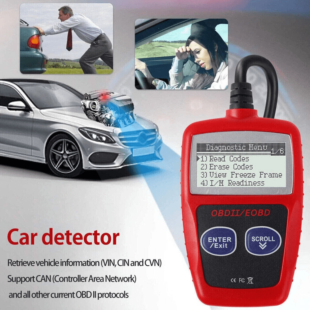 Automotive OBD2 Scanner Car Check Engine Code Reader And Fault Diagnostic Tool For All Vehicles 4
