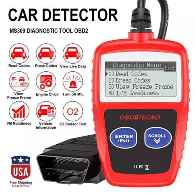 Automotive OBD2 Scanner Car Check Engine Code Reader And Fault Diagnostic Tool For All Vehicles 0