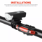 USB Rechargeable LED Bicycle Headlight Tail Light Set Cycling Lamp 2
