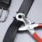 Heavy Duty Leather Hole Punch Hand Pliers Belt Holes Puncher Tool With Size Options Ergonomic Grip 1