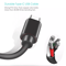 6FT OEM Type USBC To USBA Fast Charge Cable C Quick Charger Sync Cable For Samsung Galaxy Google Pi 4