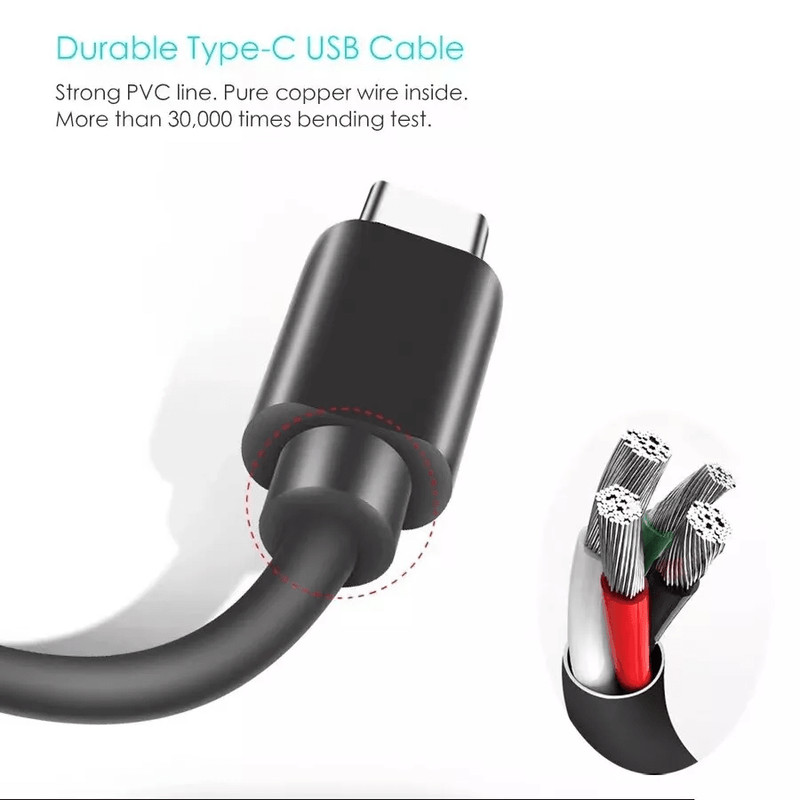 6FT OEM Type USBC To USBA Fast Charge Cable C Quick Charger Sync Cable For Samsung Galaxy Google Pi 4