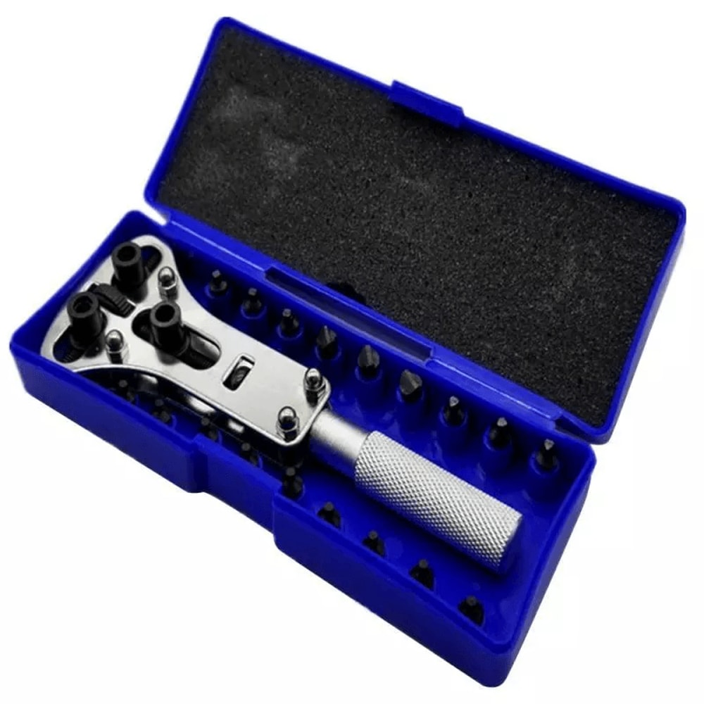 Heavy Duty Watch Case Opener Wrench Watch Band Back Cover Fixer Repair Tool Kit With Adjustable Bat 1