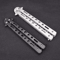 Black Metal Butterfly Knife Trainer Dull Tool For Practice Folding Stainless Steel Training Knife F 1