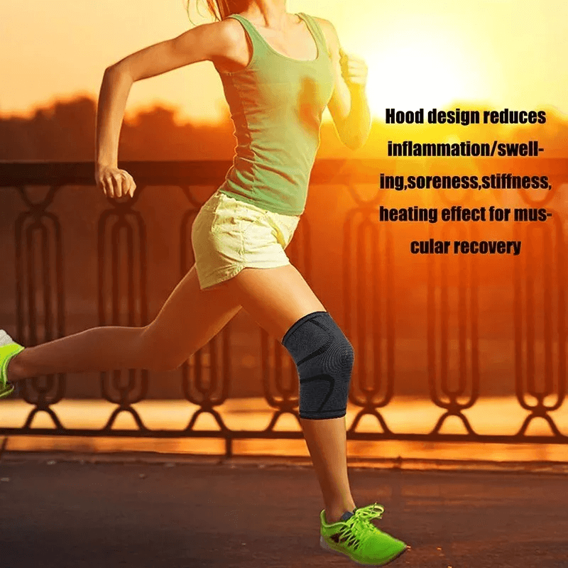 Knee Sleeves Copper Silver Compression Brace Support For Joint Injury Pain Relief And Sports Gym Us 4