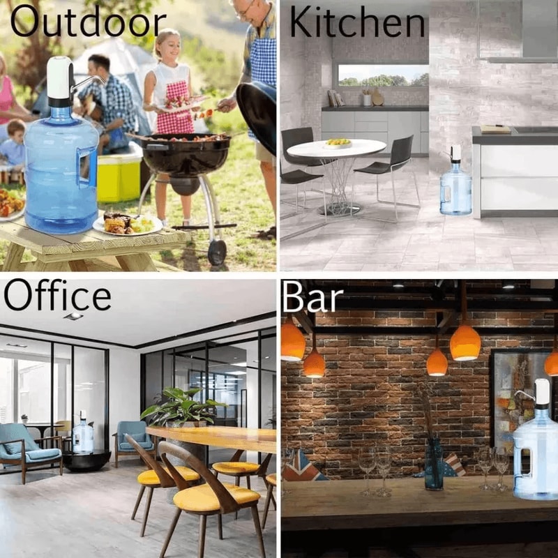 Electric Automatic Water Bottle Pump Dispenser USB Charging Universal Switch For 5 Gallon Bottled 8