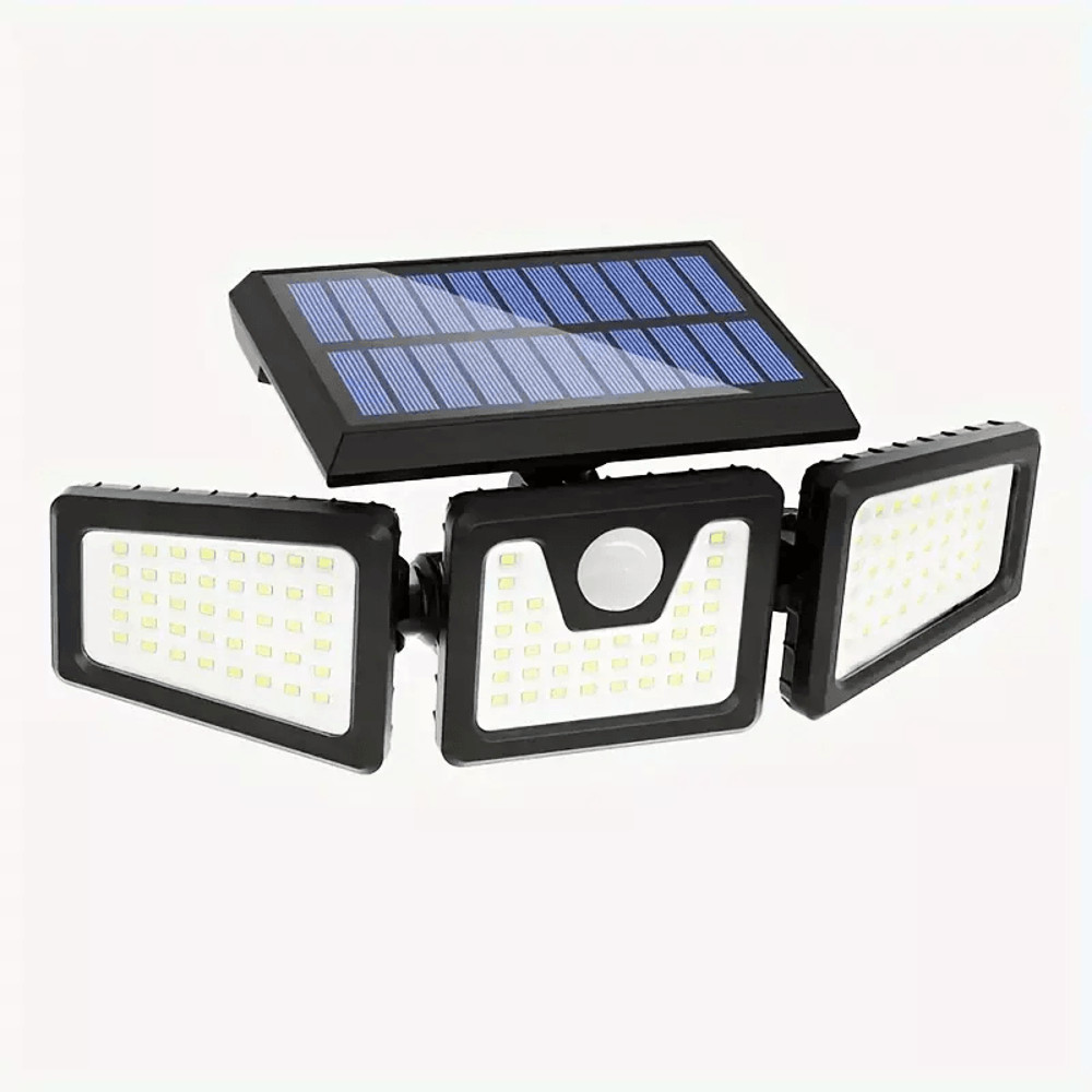 2 Pack LED Motion Sensor Solar Lights Outdoor IP65 Waterproof Security Lamps With 3 Modes 270 Wide 1