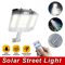 Commercial Solar Street FloodLight LED Light Outdoor Area Dusk To Dawn Wall Lamp With Remote IP65 W 12