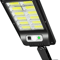 Commercial Solar Street FloodLight LED Light Outdoor Area Dusk To Dawn Wall Lamp With Remote IP65 W 9