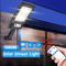 Commercial Solar Street FloodLight LED Light Outdoor Area Dusk To Dawn Wall Lamp With Remote IP65 W 8