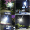 Commercial Solar Street FloodLight LED Light Outdoor Area Dusk To Dawn Wall Lamp With Remote IP65 W 4